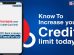 HDFC Credit Card Limit Increase