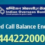 Indian Overseas Bank Balance Check Number