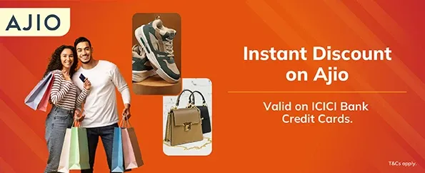 icici credit card offers on ajio